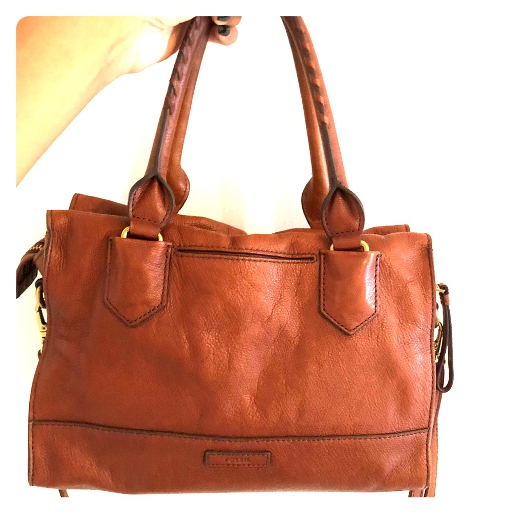 Genuine Leather Fossil Satchel